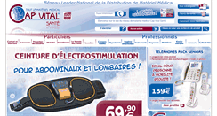 Desktop Screenshot of cap-vital-sante.com
